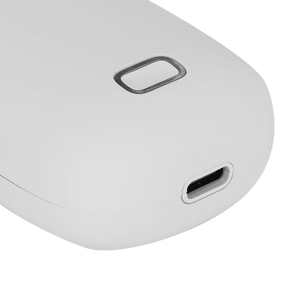 Mini Calentador de Manos USB portátil, Calentador de Manos eléctrico con calefacción termostática de Doble Cara, batería Recargable de 4000 mAh para Uso en Exteriores en el hogar, (Gris)