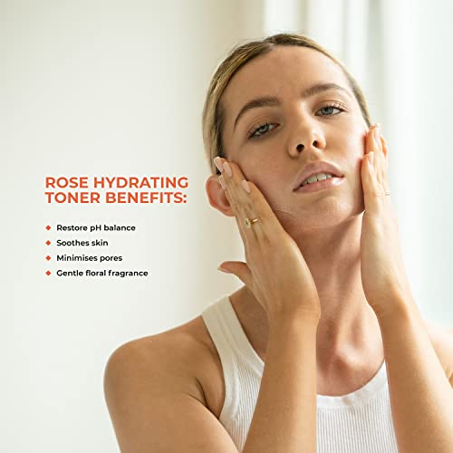 Lemon & Beaker Hydrating Toner With Rose Essential Oil - Rejuvenating, Soothing Vegan Rosewater With Cruelty-Free 3.5 Fl Oz - Pore-Minimasing Antioxidant Face Toner For All Skin Types #TOP1