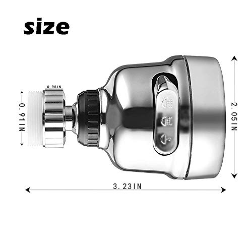 Movable Kitchen Faucet Head 3 Modes Adjustable Faucet Sprayer Head, 360° Rotatable Water Saving Faucet, Anti Splash Power Spray Bubbler Tap for Kitchen, Bathroom