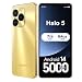 invens Halo 5 Smartphone Ohne Vertrag - 7GB(4+3)+64GB /256GB Android 14 Handys, 6,52 Zoll Bildschirm 5000mAh Handy Günstig, 16MP+8MP Kamera, 4G Dual SIM/Face ID/GPS/3.5mm Jack, Gold