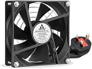 GDSTIME AC EC 220V 92mm Axial Cooling Fan 240V 92mm Fan Dual Ball Bearing 92mm Case Fan 2400RPM Brushless Cooling Fan For Cabinet Server Workstation Exhaust Ventilation