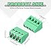 MECCANIXITY 10PCS 4-Pin PCB Mount Screw Terminal Block Connectors 2.54mm/0.1inch Pitch Circuit Board Connectors for Home Appliances, Industrial Projects