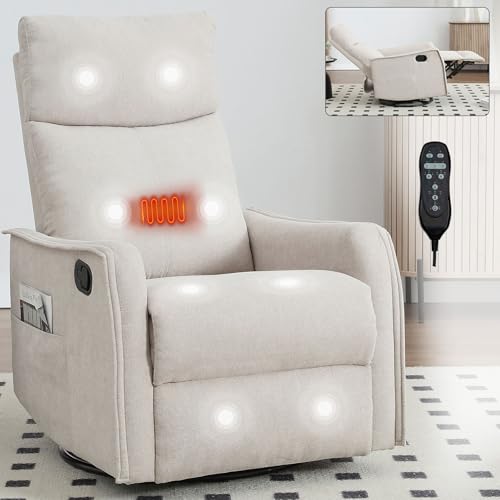 Rocker Recliner Chair for Adults, Swivel Rocker Recliner with...