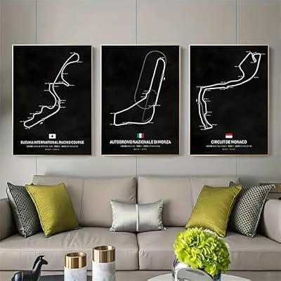 TROYSINC Juego de 3 pósteres F1, decoración clásica de circuito de carreras, mural en aspecto industrial oscuro para habitaciones de hombres, sala de juegos y oficina (21 x 30 cm) | Ya disponible en tu tienda friki favorita! En mundofriki.es! TROYSINC Juego de 3 pósteres F1, decoración clásica de circuito de carreras, mural en aspecto industrial oscuro para habitaciones de hombres, sala de juegos y oficina (21 x 30 cm) | Ya disponible en tu tienda friki favorita! En mundofriki.es!