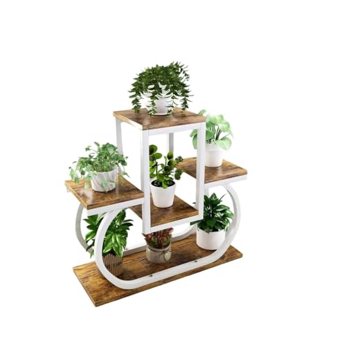 BRZU フラワースタンド 屋内 鉢植えスタンド 植木鉢スタンド フラワーポット 観??葉植物 木製 階段状 バルコニー ポーチ ガーデン 装飾スタンド 収納 装飾 フラワースタンド おしゃれ フラワースタンド 植物スタンド 植物スタンド 装飾テーブル (