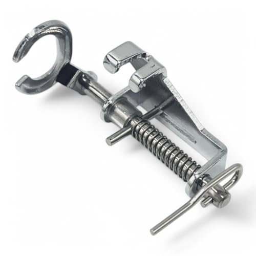 Image of ZENITH Metal Darning Open Mouth Pressure Foot Snap on Type for Automatic Electric Low Shank Sewing Machines Suitable for Usha Janome Brother Singer etc Steel Finish (Metal Darning Open Mouth)