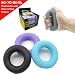 Hand Strengthener Gripper Rings by xFitness | The Best Grip, Forearm & Finger Exerciser | Set of 3 Rings with Carry Bag, Resistance Level of 60/70/80 lbs.