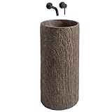 Rea- Standwaschbecken Rossana Runden, Braun