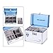 Ollieroo Combination Lock Box for Medication Child Proof First Aid Storage Box Medicine Cabinet