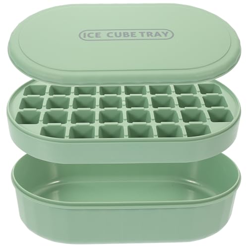 Molde Para Cubos De Hielo Grande Con Cucharón Verde miniatura 1