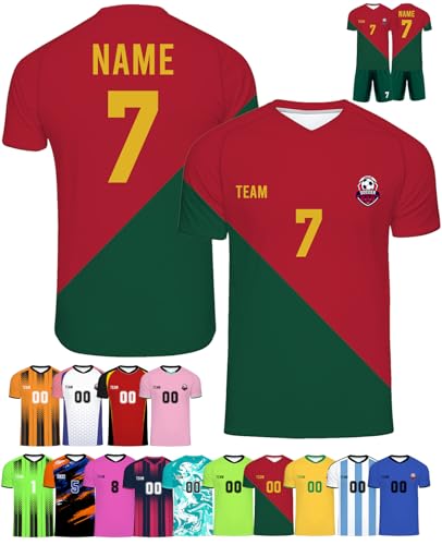 Custom Soccer Jersey Personalized Soccer Jersey Team Name Number Customize Sport Shirt