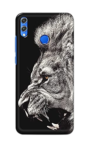 Image of Roaring Lion Hard Back Case Cover for Honor 8X, JSN-L11, JSN-L21, JSN-L22, JSN-L23 Back Cover -(J5) VNS2225