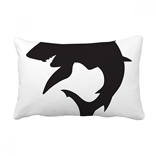 Coussin requin ocean bleu oreiller lombaire de decoration canape multicolore - 2