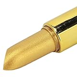 Yunir, Rossetto Metallico Glitterato Oro, Idratante a Lunga Durata, Temperatura Cambia Colore, Cosmetici per Lavoro D'ufficio, Incontri, Feste
