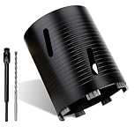 MOXPIFY 152mm x 170mm Long Diamond Core Drill Bit Set with 240mm SDS Plus Shank. To Be Used In Concrete Masonry Brick Block Stone Granite.