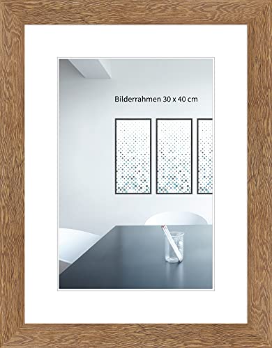 WANDStyle Bilderrahmen Strandhaus Stil 13x18cm I Farbe: Eiche-Optik I Fotorahmen I rustikaler Bilderrahmen Landhaus I Made in Germany I H750 Cover