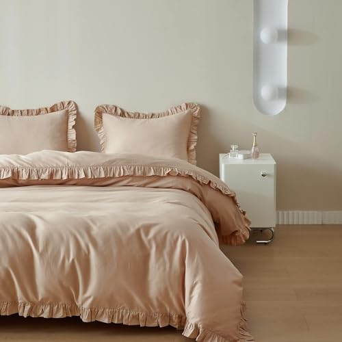 Housse de couette 100% coton sable pour un lit simple cocooning - 8