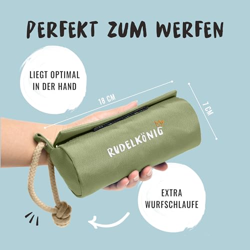 Rudelkönig Futterbeutel für Hunde - Apportierbeutel für Hundetraining - Robuster Futterdummy für Leckerlies - Dummy Hund