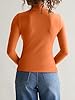 REORIA Women's Long Sleeve Mock Turtle Neck Tops F... #2