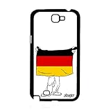  Coque silicone drapeau allemagne allemand Galaxy Note 2 bumper football coupe du monde smartphone noir gel pour Samsung
