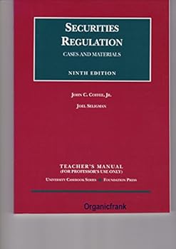 Paperback Securities Regulations: Cases and Materials, 9th Edition (Teacher's Manual) Book
