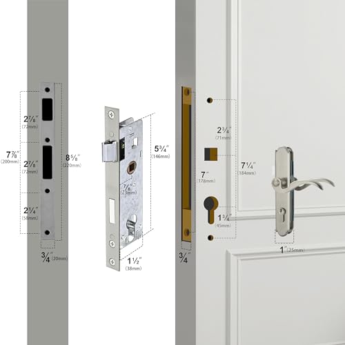 Guardian Built BRUSHED NICKEL LOCKSET Storm Door Handle Replacement Kit thumb #5