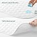 Organic Quilted Thicker Baby Changing Pad Liners 3 Pack Waterproof, Soft & Warm On Baby's Back, Absorbent, Non-Slip, Machine Washable Reusable Diaper Change Mats Liners Fits Peanut Changing Table Pads