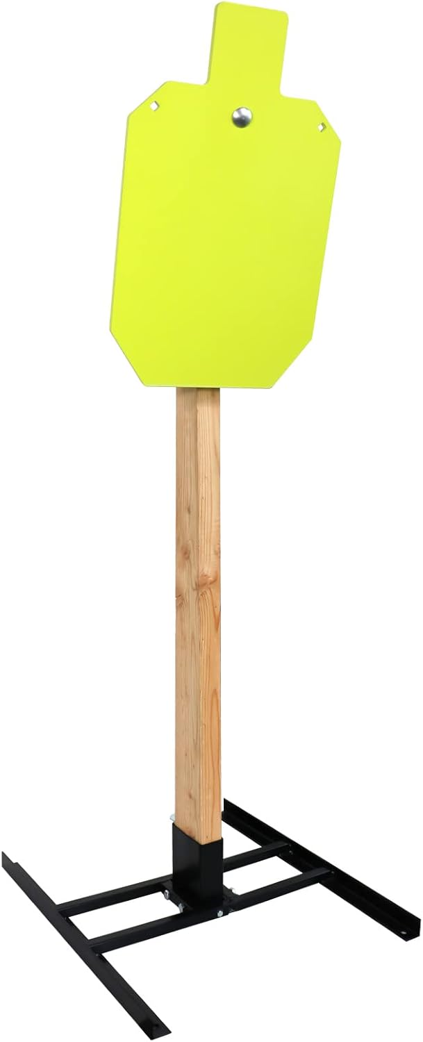 Highwild Target Stand System AR500 Steel Target Complete Kit - 3/8" Thick 10" x 16" Torso with 2x4 Stand Mount Kit