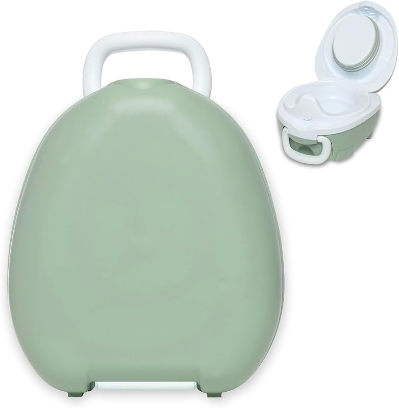 My Carry Potty - galardonado asiento de inodoro portátil para bebés, niños y niñas para llevar a cualquier lugar (Verde pastel)