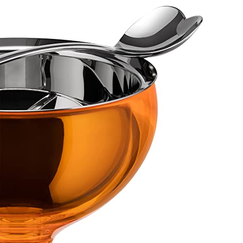 Set Hondo para Helado con Cuchara Alessi Naranja miniatura 4