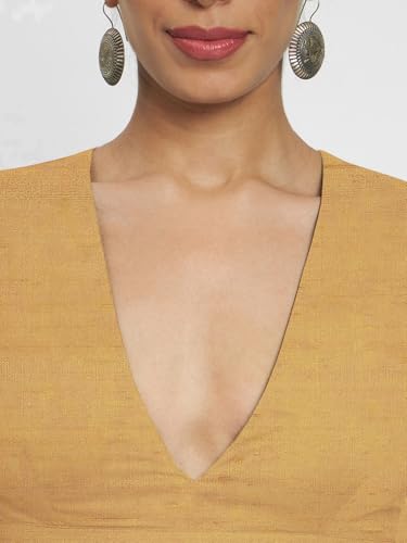 Image of Thevasa Women's Dupion Raw Silk Divine Depth Blouse