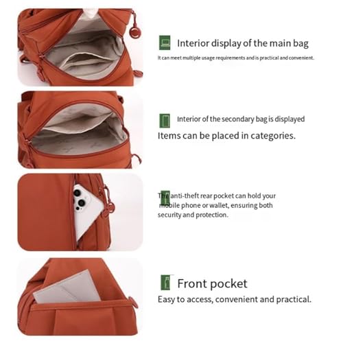 Waterproof 2-Way Commuter Bag, Oxford Large Capacity Two Shoulder/Crossbody Bag(11.9 * 8.3"), Anti-Theft Travel Tote4