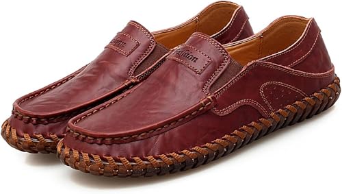 Loafers Casual High Heels Lightweight Men's Slip on Driving Shoes4