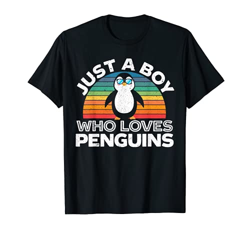 Just A Boy Who Loves Penguins Penguin Boy Ice Bird Arctic T-Shirt