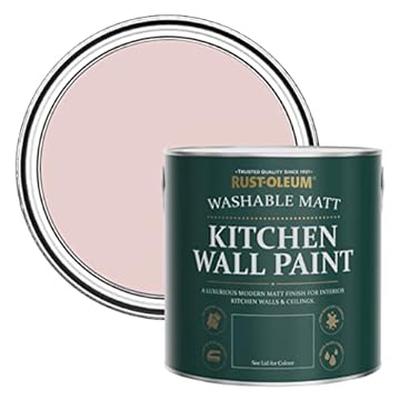 Rust-Oleum Pink Washable Kitchen Wall Paint in Matt Finish - Pink Champagne 2.5L