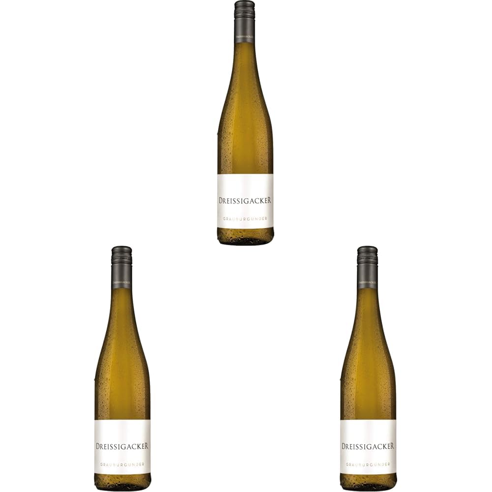 Weingut Dreissigacker - Grauburgunder Gutswein - trocken - DE-ÖKO-022-0,75l (Packung mit 3)