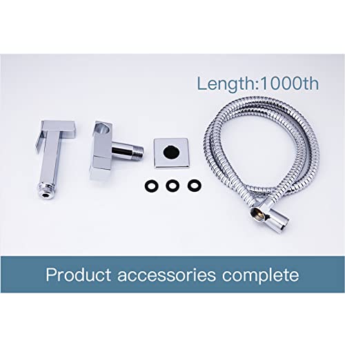 Finition chromée pour ce pulvérisateur de bidet en laiton durable