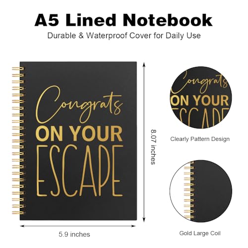 Cadeau pour collègue avec le carnet de notes amusant à spirales