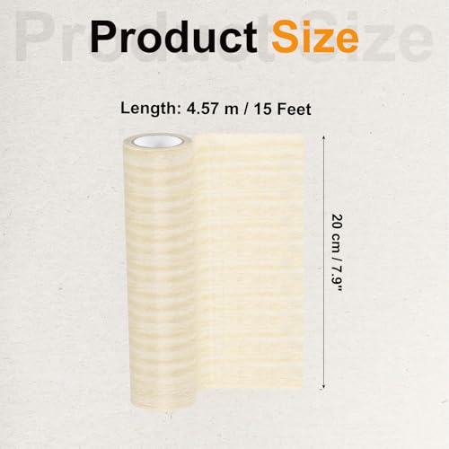 Image of PATIKIL Wood Grain Tape 7.9 inch x 15 Ft, Self-Adhesive Wood Texture Repair Tape Realistic Wood Effect Contact Paper Patch for Furniture Cabinets Floor Walls Home Decoration, Light Yellow Oak