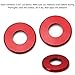 iJDMTOY 2pc Red Aluminum Decorative Door Lock Knob Covers Compatible with Mercedes C E S GLC GLE Class (W205 W213 X205 W166)
