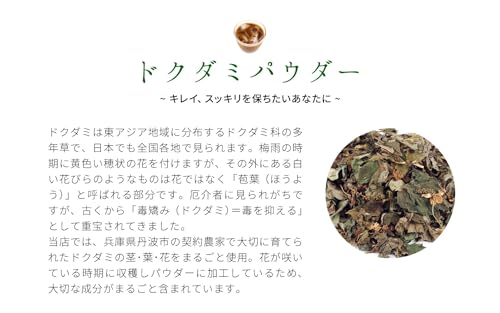 健康・野草茶センター ドクダミ茶 100％粉末 100g×2