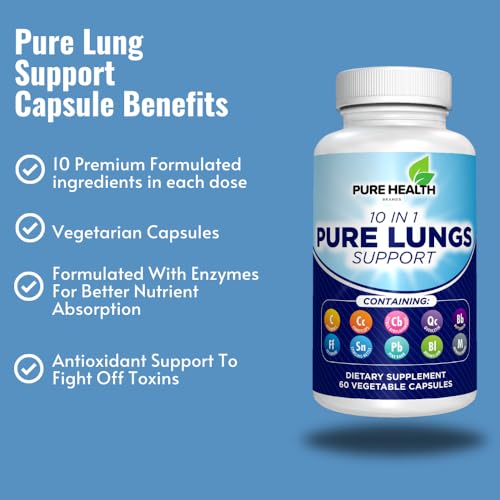 10-in-1 Lung Cleanse Support Supplement - Your Ultimate Quit Smoking Aid - All-Natural Detox for Smokers, Promoting Clear Lungs and Smoking Cessation - Vegan Supplement for Lung Detox; Respiratory - Image 8