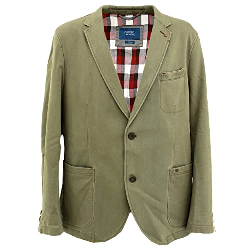 Preisvergleich Produktbild camel active, Herren Sakko Jacket Übergangsjacke Gabardine Grau Grün 56