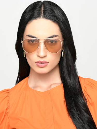 VINCENT CHASE EYEWEAR Vincent Chase Gold Full Rim Pilot Sunglasses - Image 5