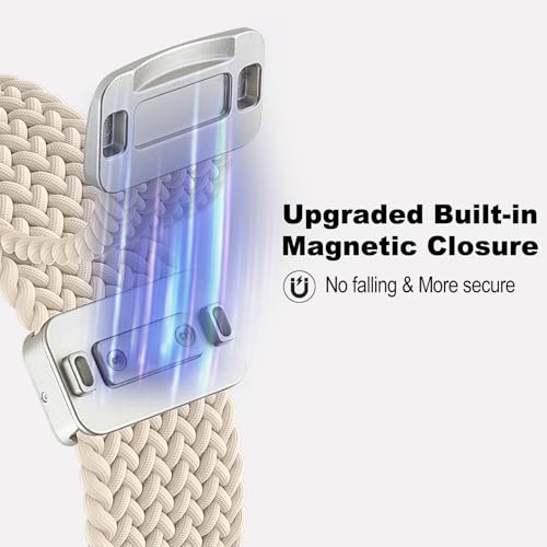 Correa magnética trenzada de nylon 22mm para reloj miniatura 2