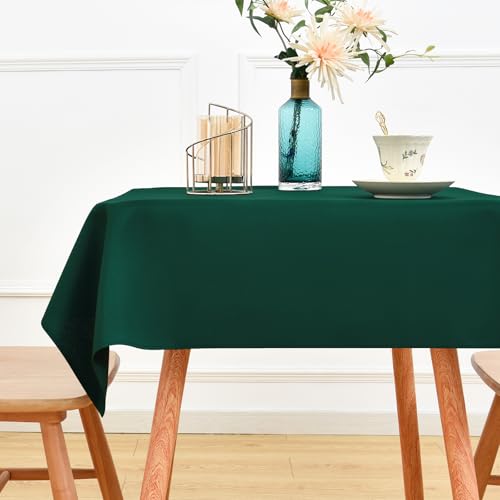 NEWISHER Green Small Square Tablecloth 42x42 inch, Washable Table Cloth