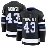 Darren Raddysh Jersey Mens/Women/Youth Stitched for Sports Fan Black No Brand/Logos