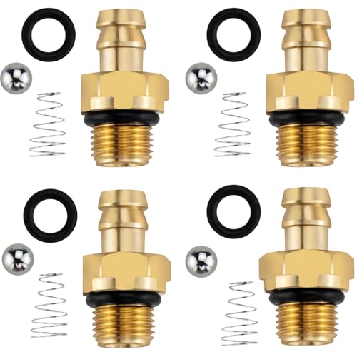 Jingzan 4 Set Pressure Washer Chemical Soap Injector Kit for Briggs and Stratton, Homelite, Ryobi and Husky Replaces 190593GS 190635GS and 203640GS (4 Set Injector Kit)