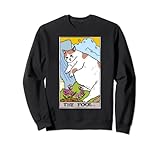 Tarot Cat The Fool Tarot Card Crying Cat Meme Sweatshirt