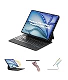 EIP iPad Keyboard Case for Apple iPad Pro 11 inch 4th/3rd/2nd/1st, iPad Air 11 inch M2/5th/4th with Magic Keyboard, Trackpad, 7 Color Backlight, Magnetic Detachable Hinged Case